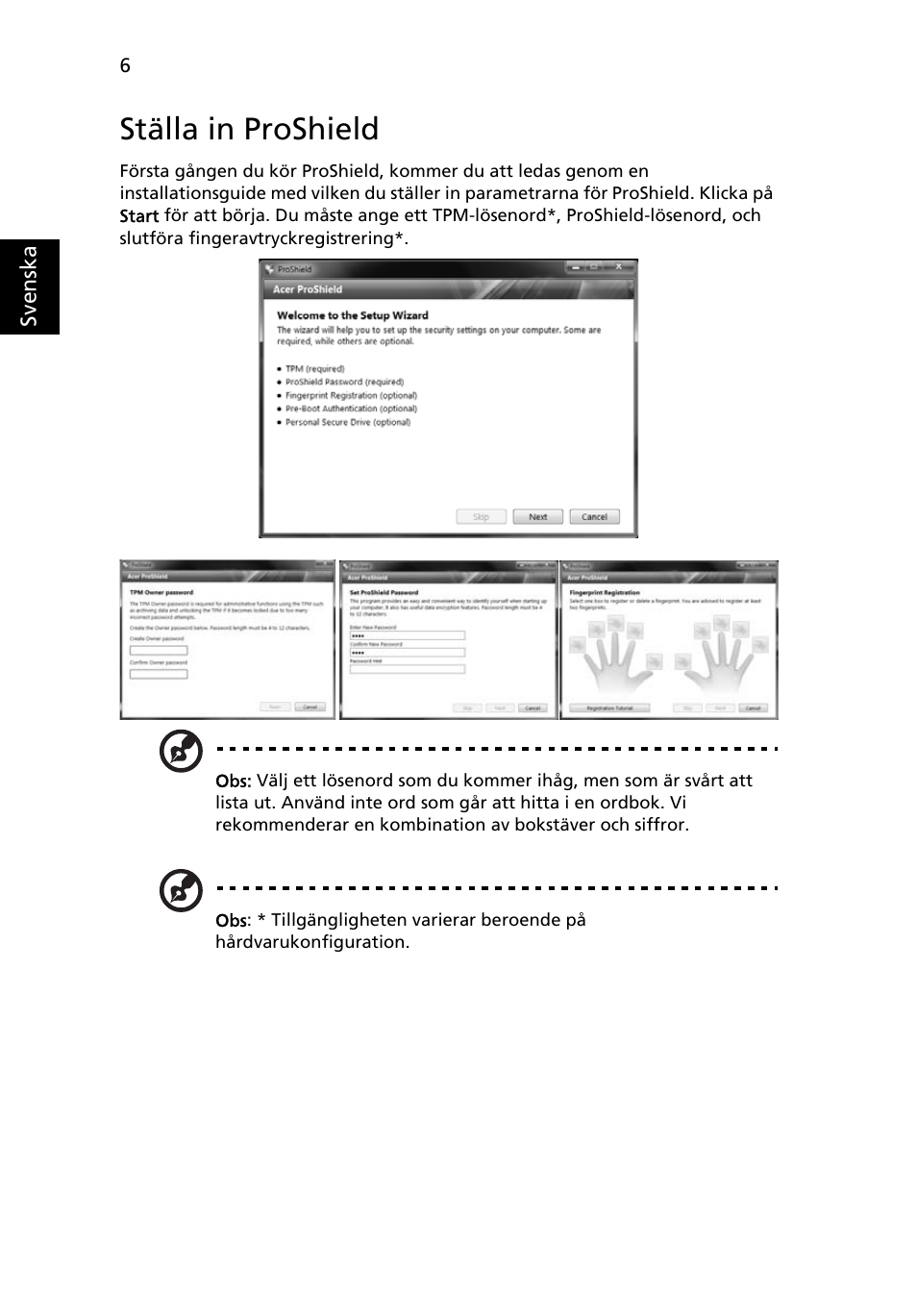 Ställa in proshield | Acer TravelMate 4750 User Manual | Page 694 / 2286