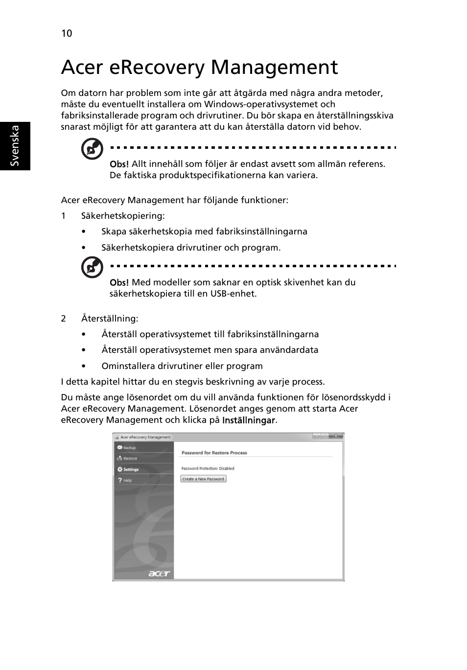 Acer erecovery management | Acer TravelMate 4750 User Manual | Page 698 / 2286