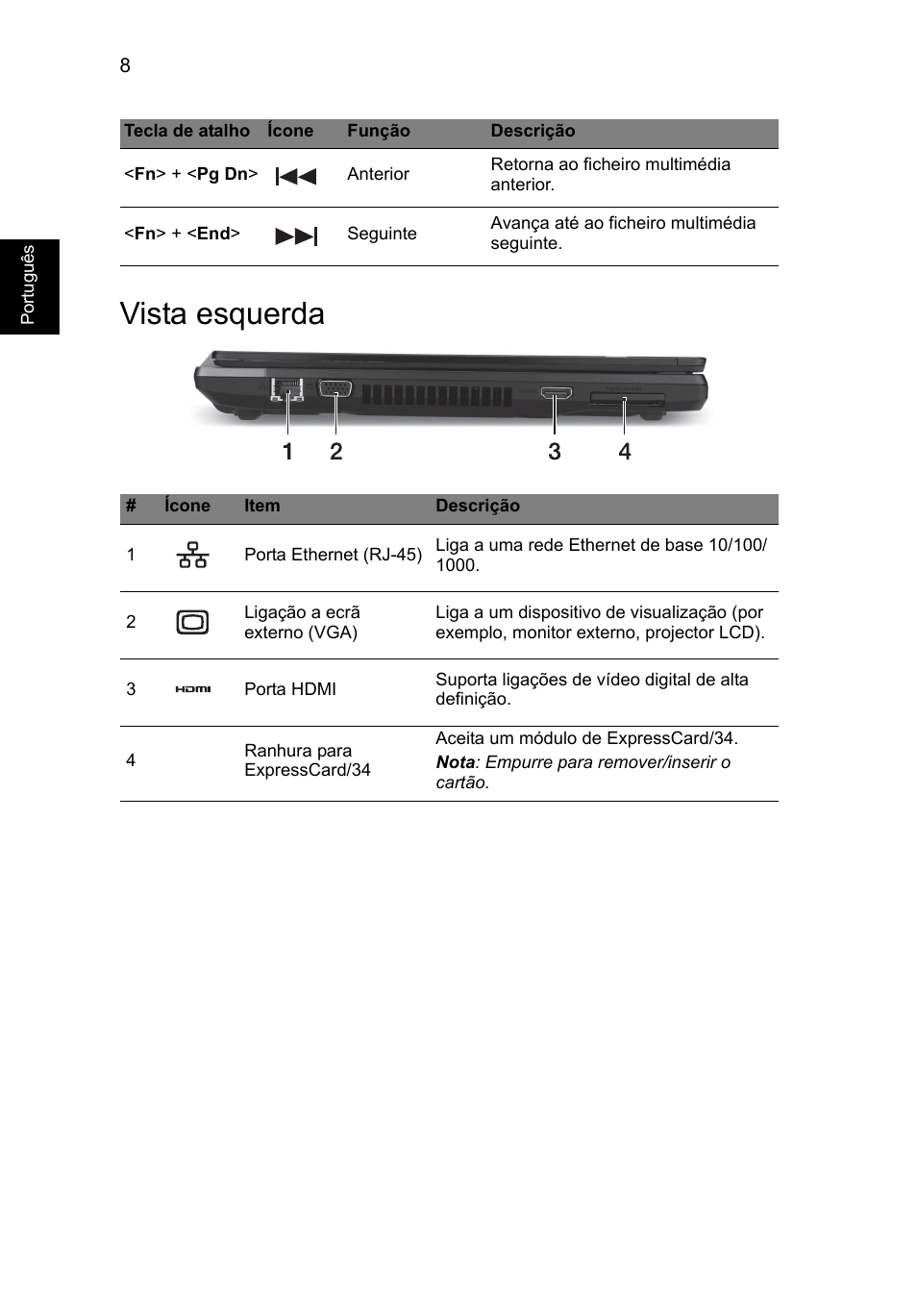 Vista esquerda | Acer TravelMate P643-MG User Manual | Page 72 / 320