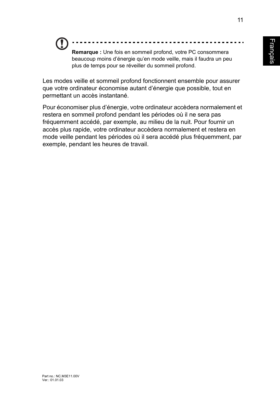 Français | Acer Aspire S7-391 User Manual | Page 25 / 362