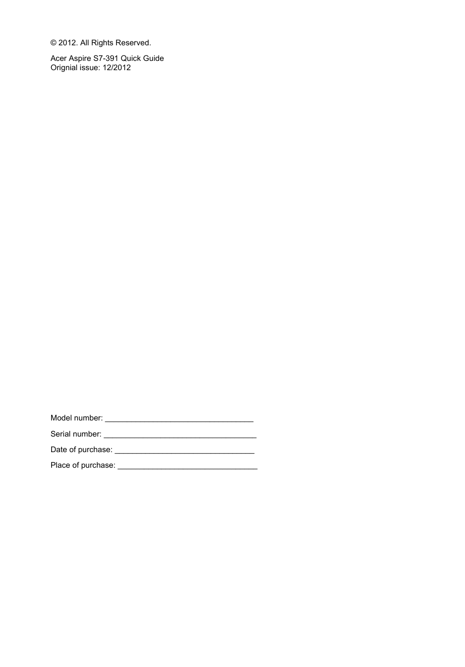 Acer Aspire S7-391 User Manual | Page 4 / 362