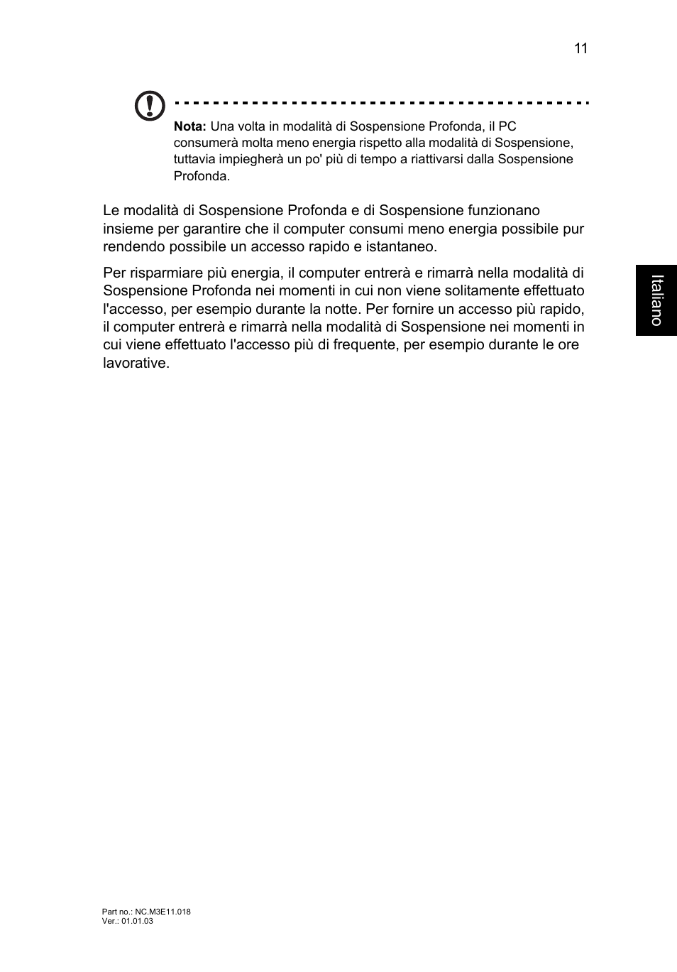 Italiano | Acer Aspire S7-391 User Manual | Page 49 / 362