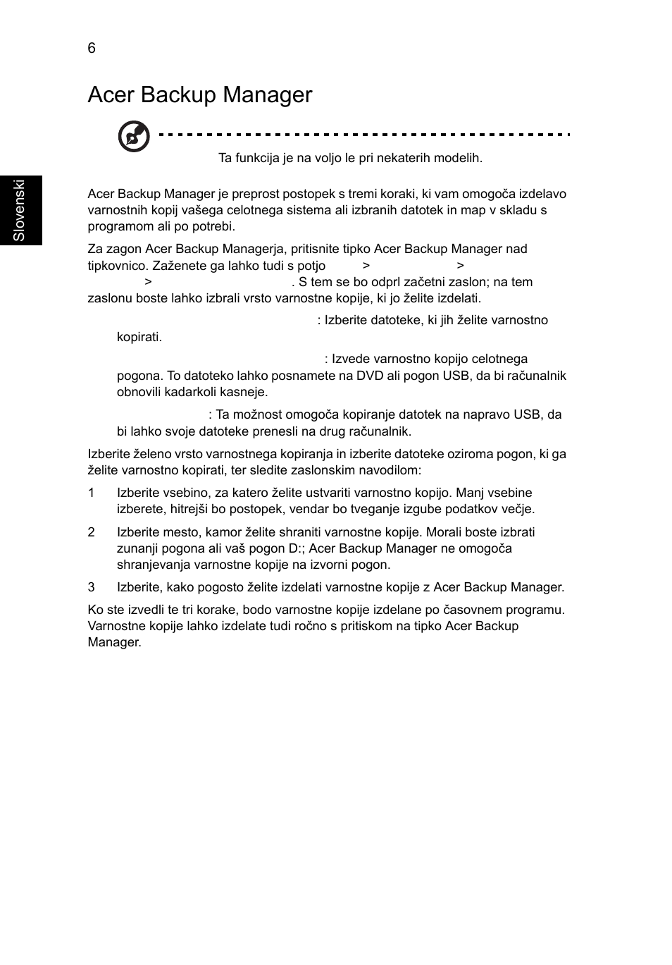 Acer backup manager | Acer Aspire 4830G User Manual | Page 1246 / 2354