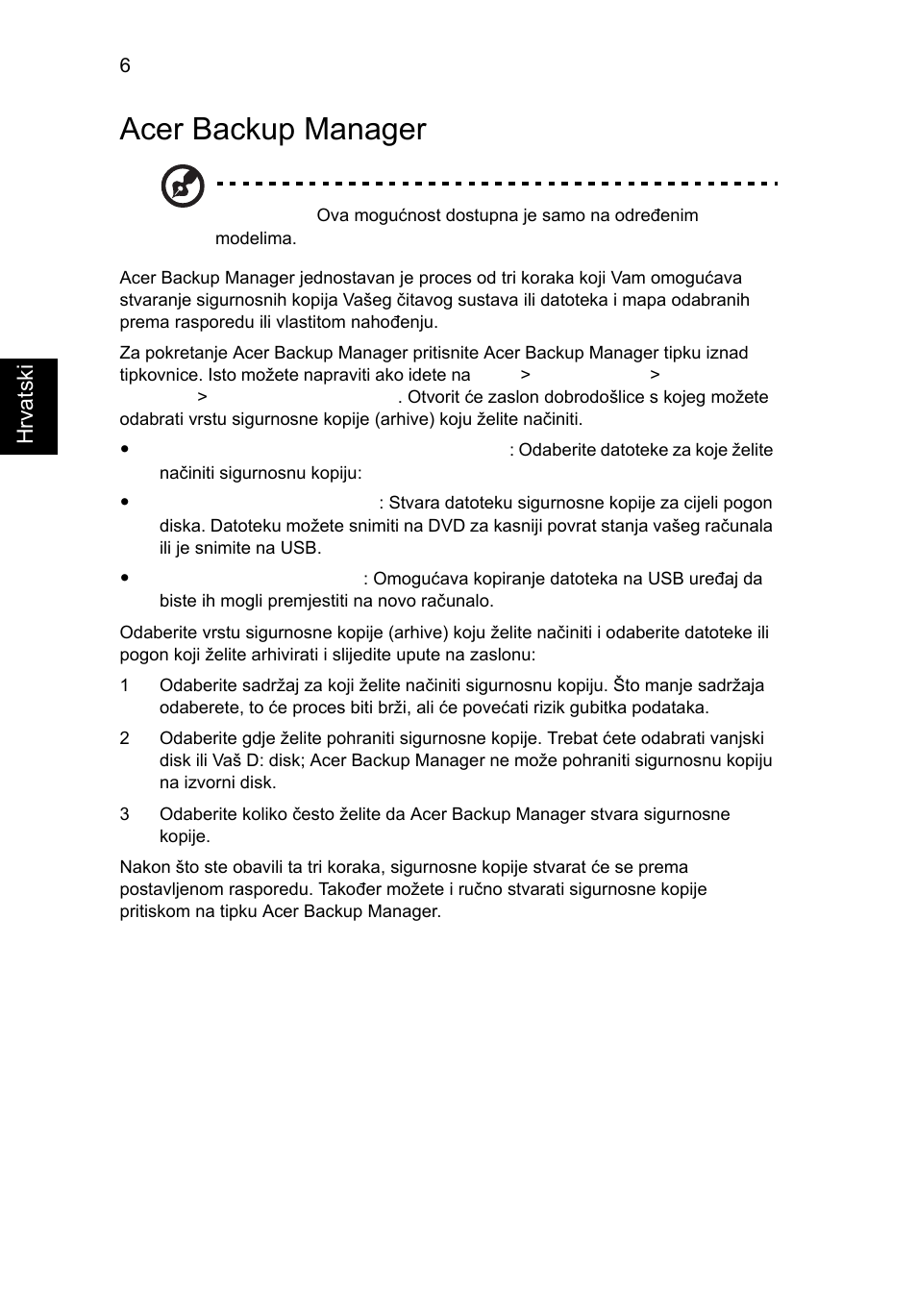 Acer backup manager | Acer Aspire 4830G User Manual | Page 1322 / 2354