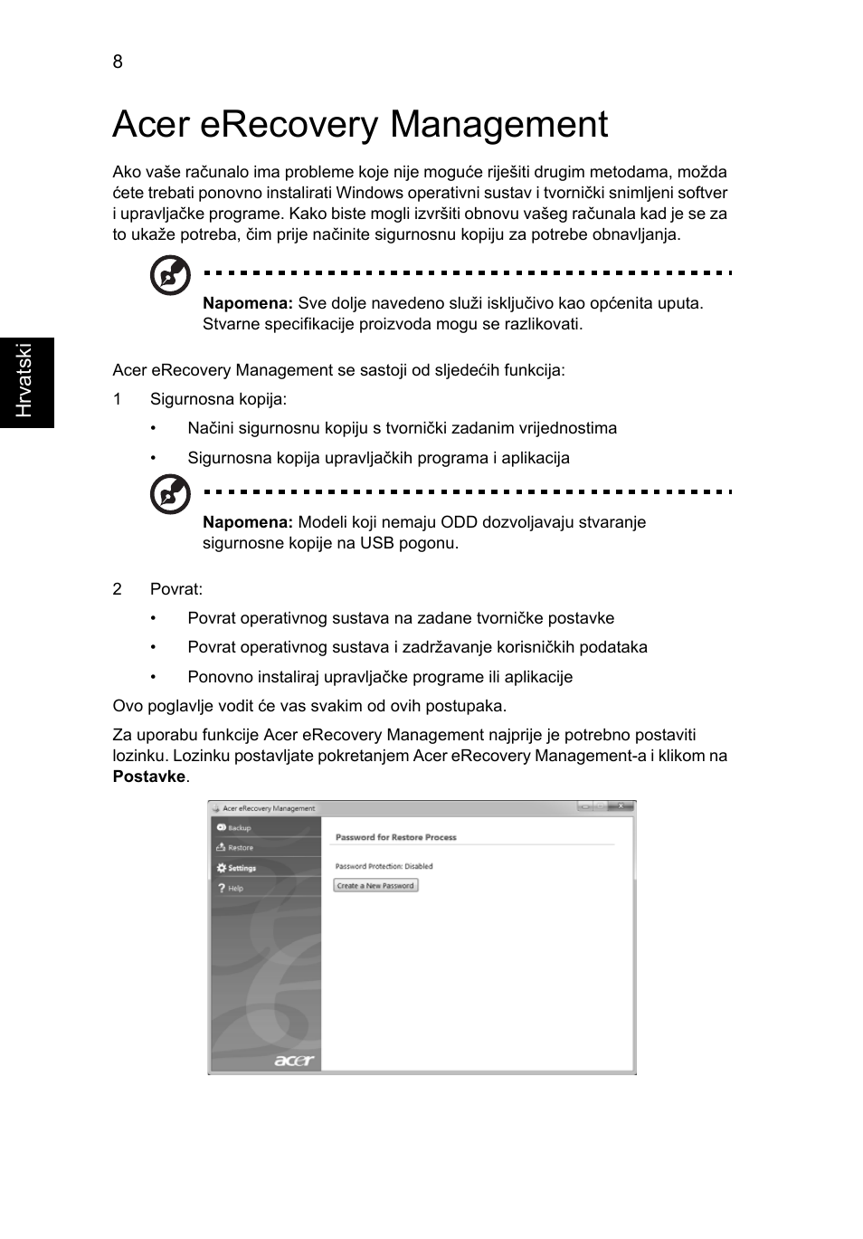 Acer erecovery management | Acer Aspire 4830G User Manual | Page 1324 / 2354