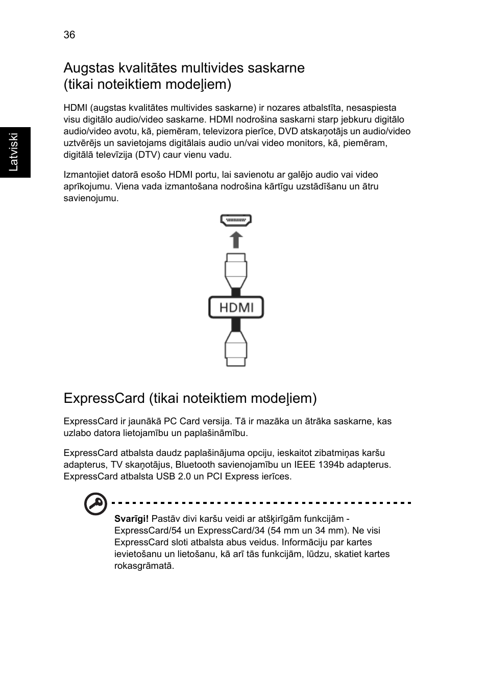 Expresscard (tikai noteiktiem modeļiem) | Acer Aspire 4830G User Manual | Page 1658 / 2354