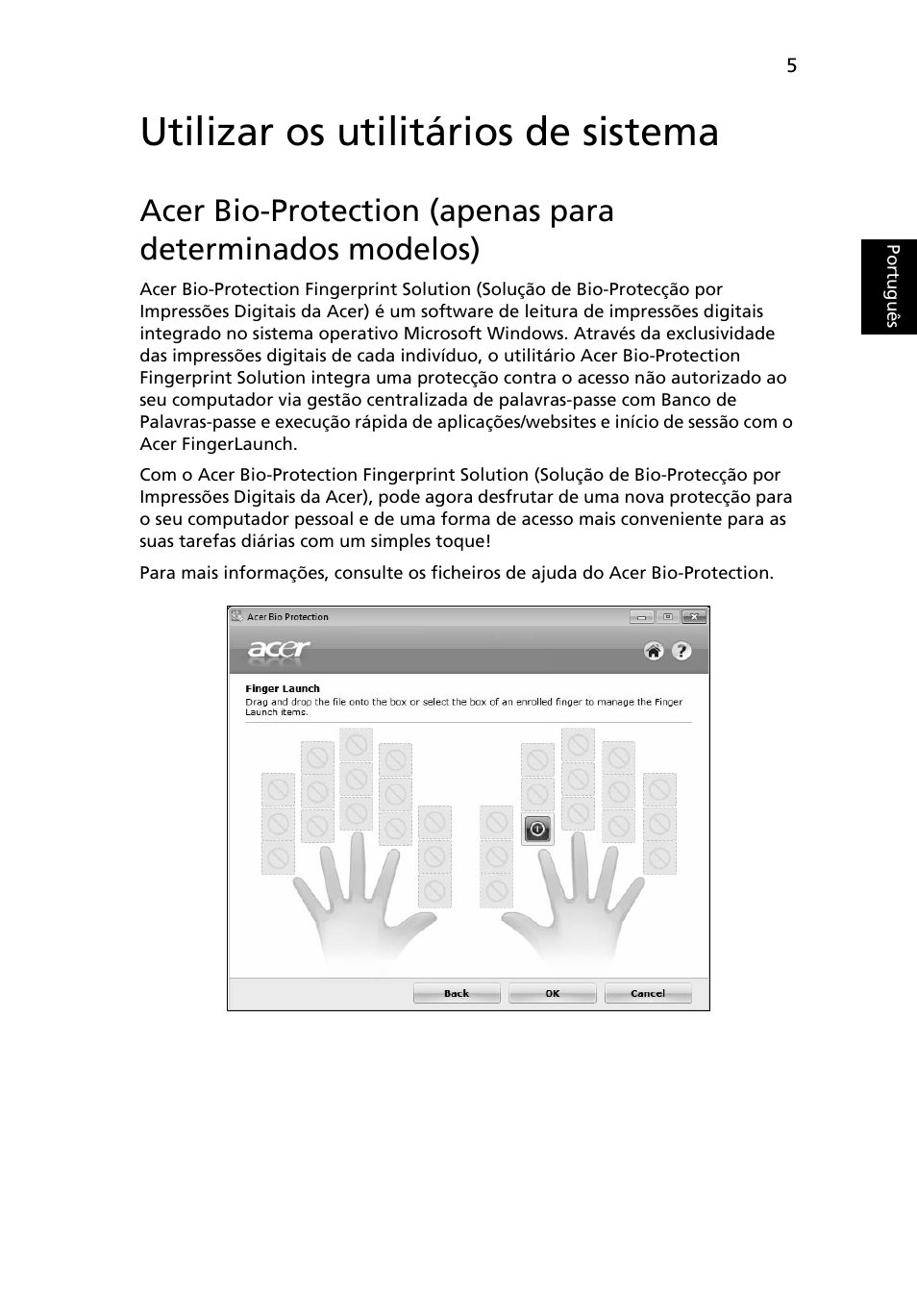 Utilizar os utilitários de sistema | Acer Aspire 4830G User Manual | Page 417 / 2354