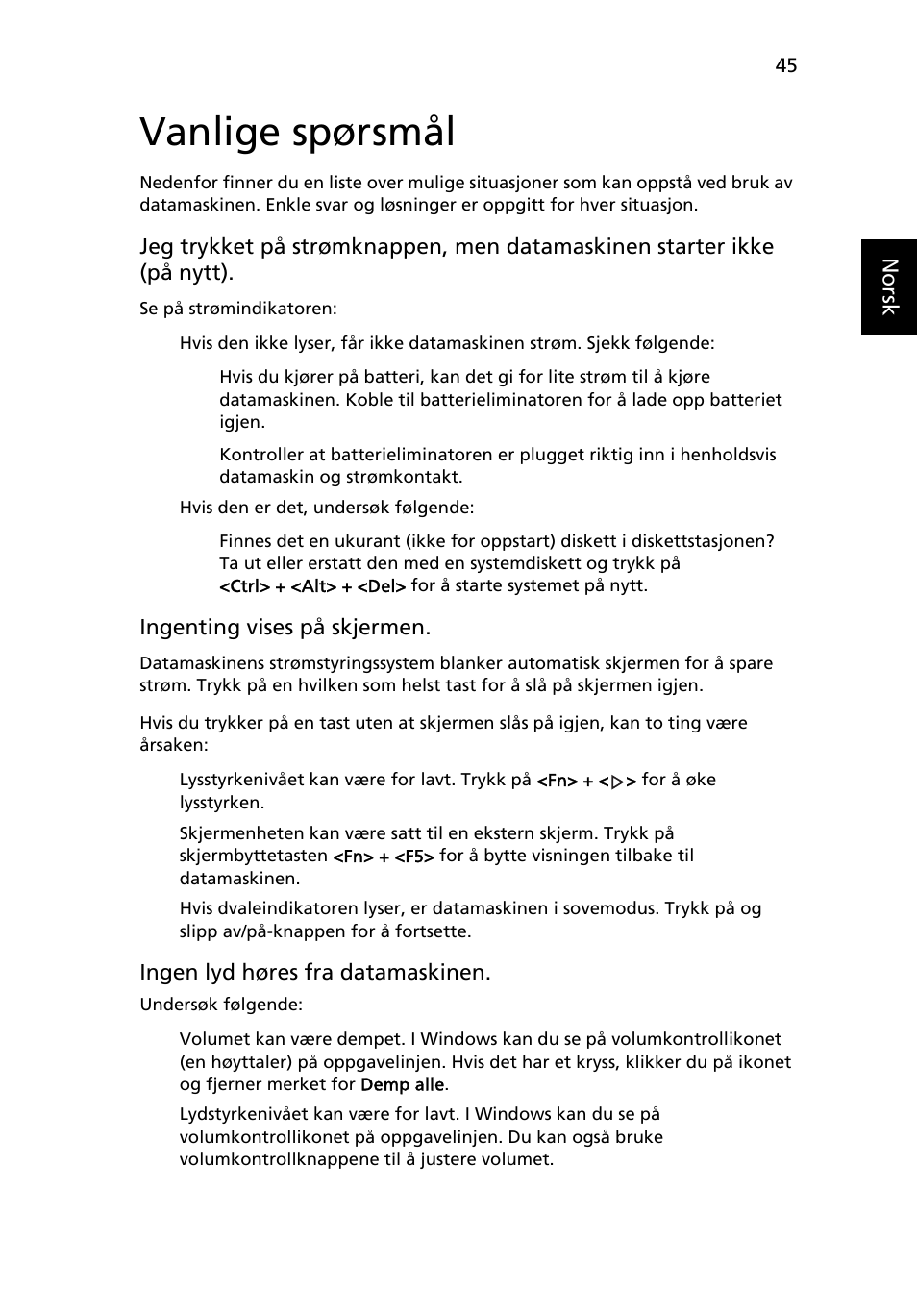 Vanlige spørsmål | Acer Aspire 4830G User Manual | Page 611 / 2354