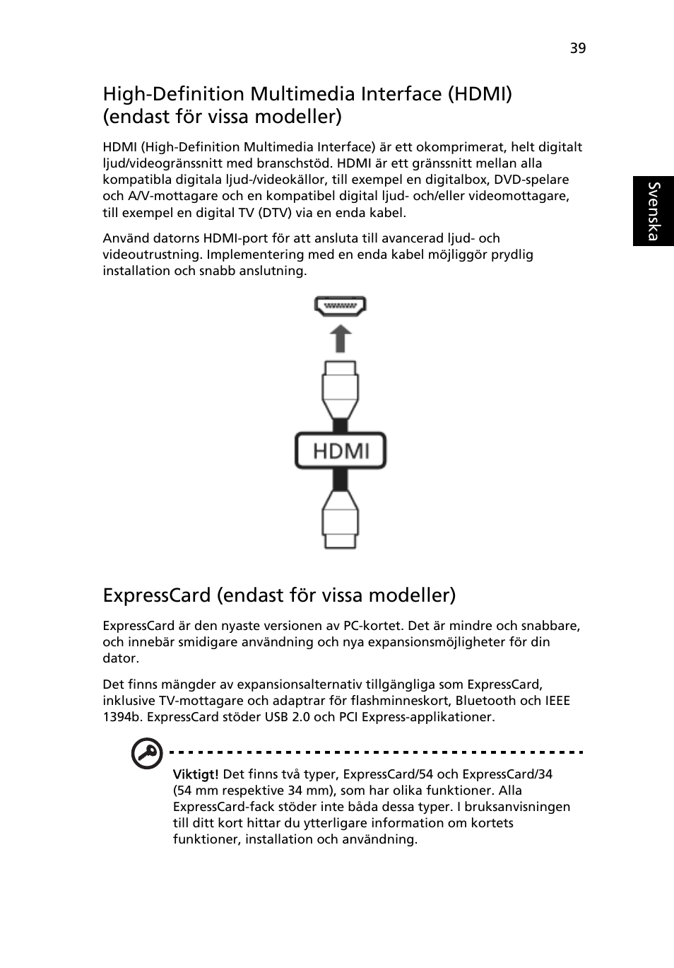 Expresscard (endast för vissa modeller) | Acer Aspire 4830G User Manual | Page 751 / 2354