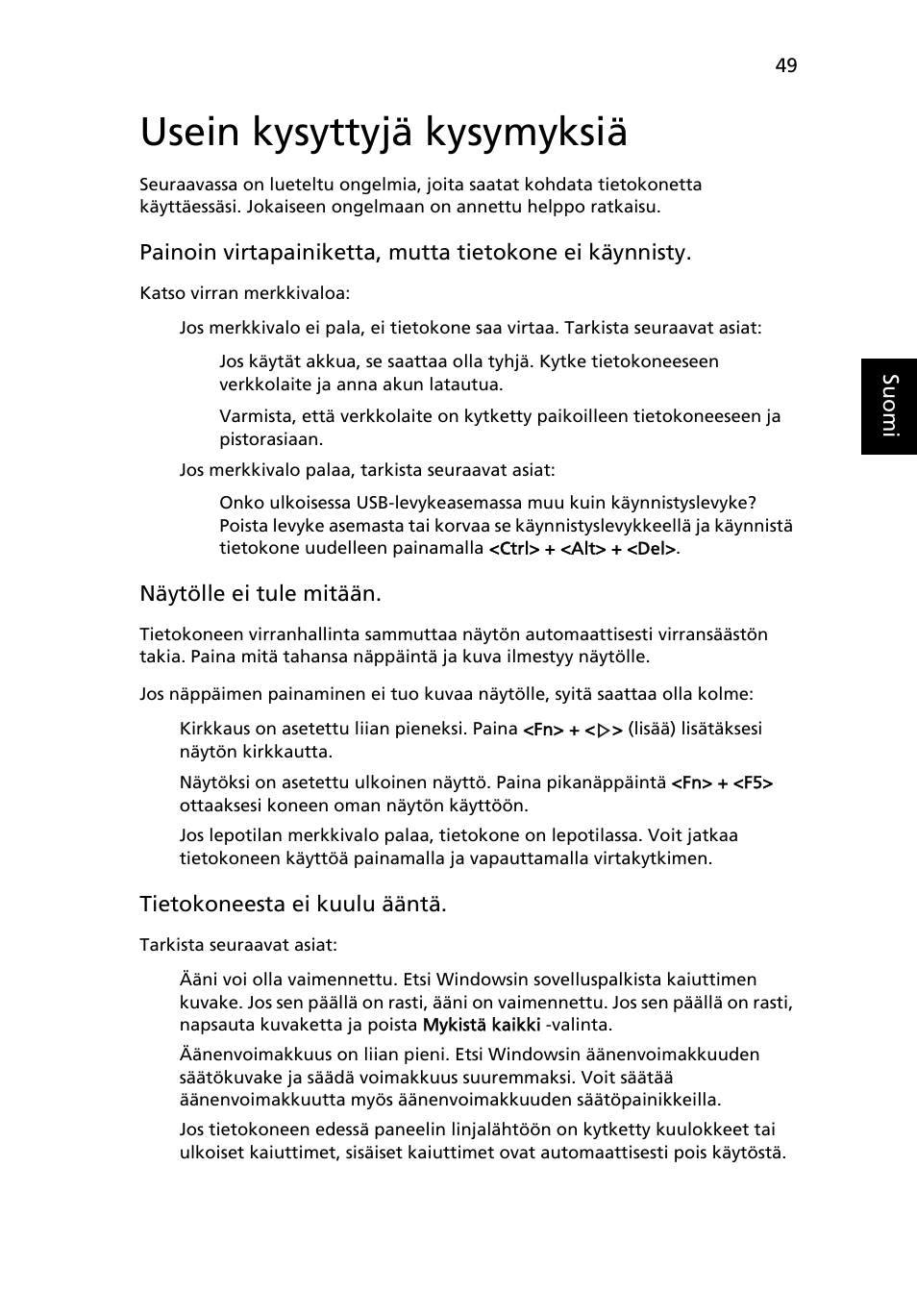 Usein kysyttyjä kysymyksiä | Acer Aspire 4830G User Manual | Page 835 / 2354