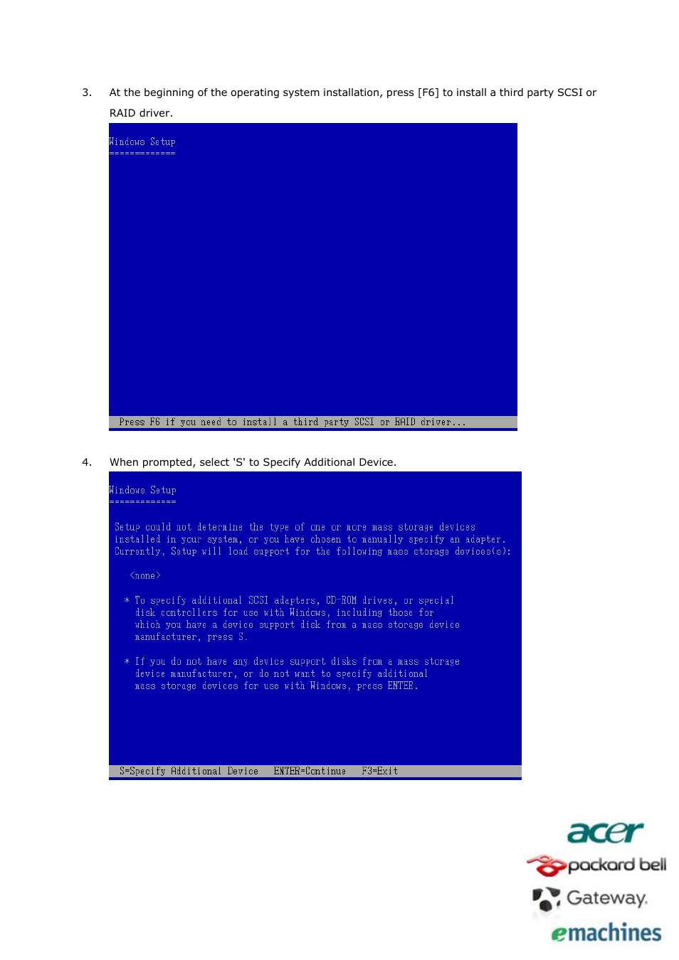 Microsoft Pre-Install Intel® AHCI Driver for  Windows XP User Manual | Page 2 / 4