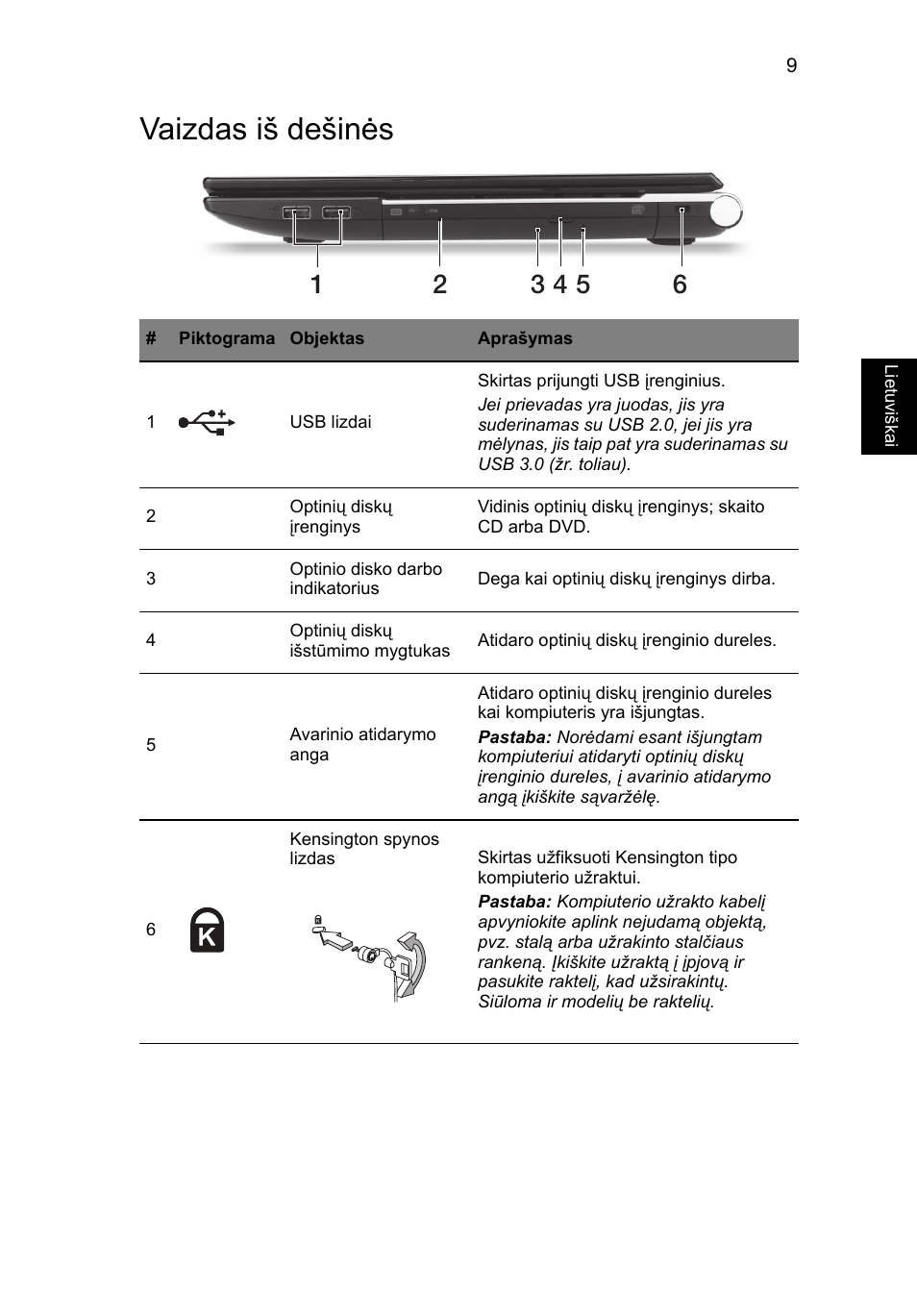 Vaizdas iš dešinės | Acer Aspire V3-551 User Manual | Page 237 / 308