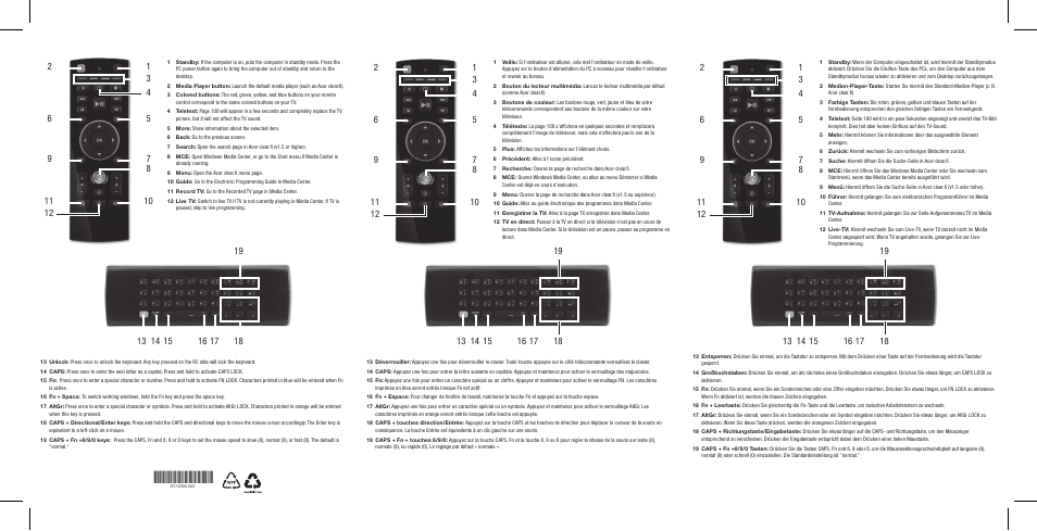 Acer Aspire Z5801 User Manual | 2 pages
