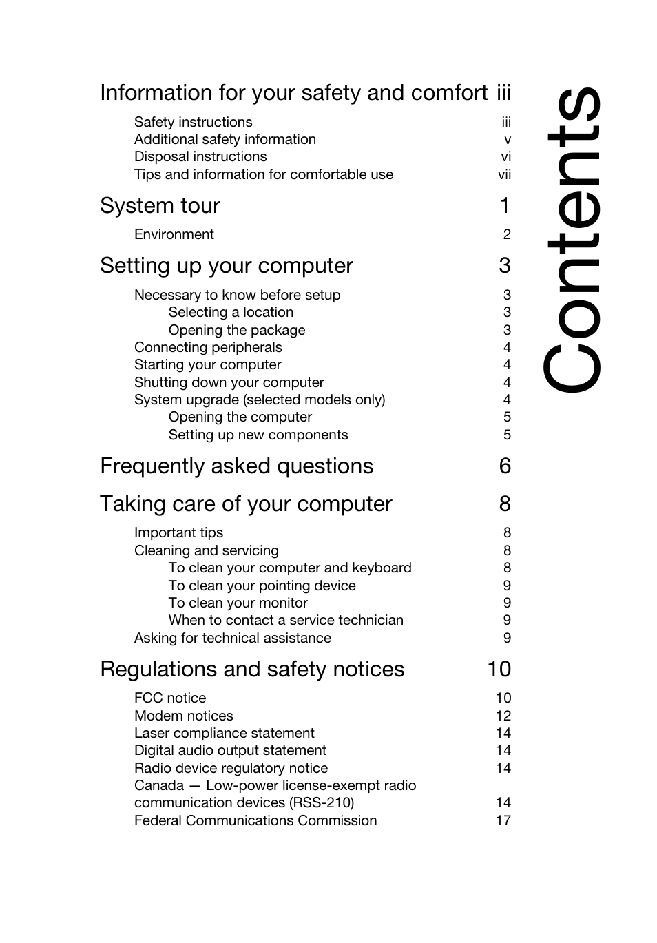Acer Aspire T3-600 User Manual | Page 11 / 764