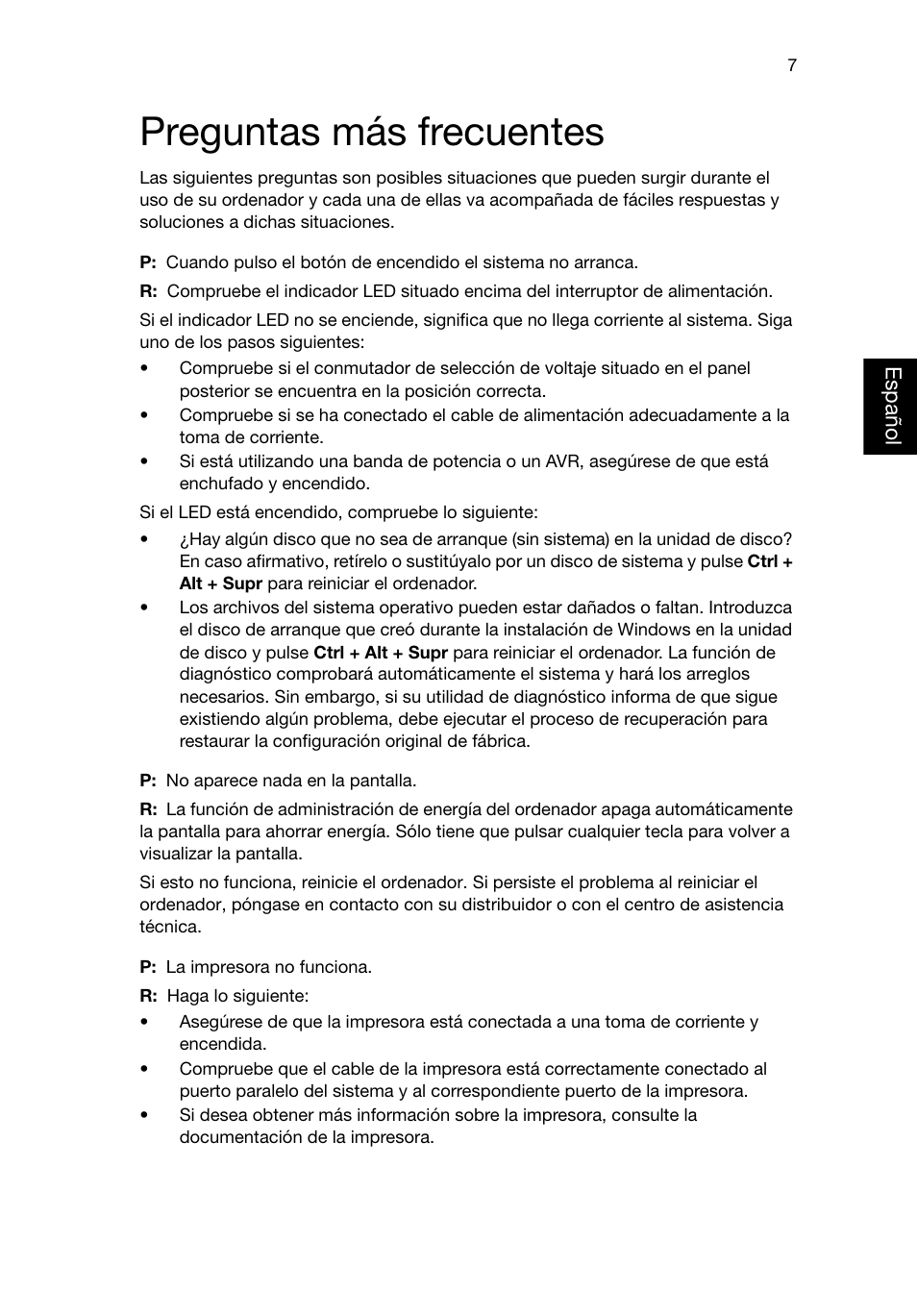 Preguntas más frecuentes | Acer Aspire T3-600 User Manual | Page 155 / 764