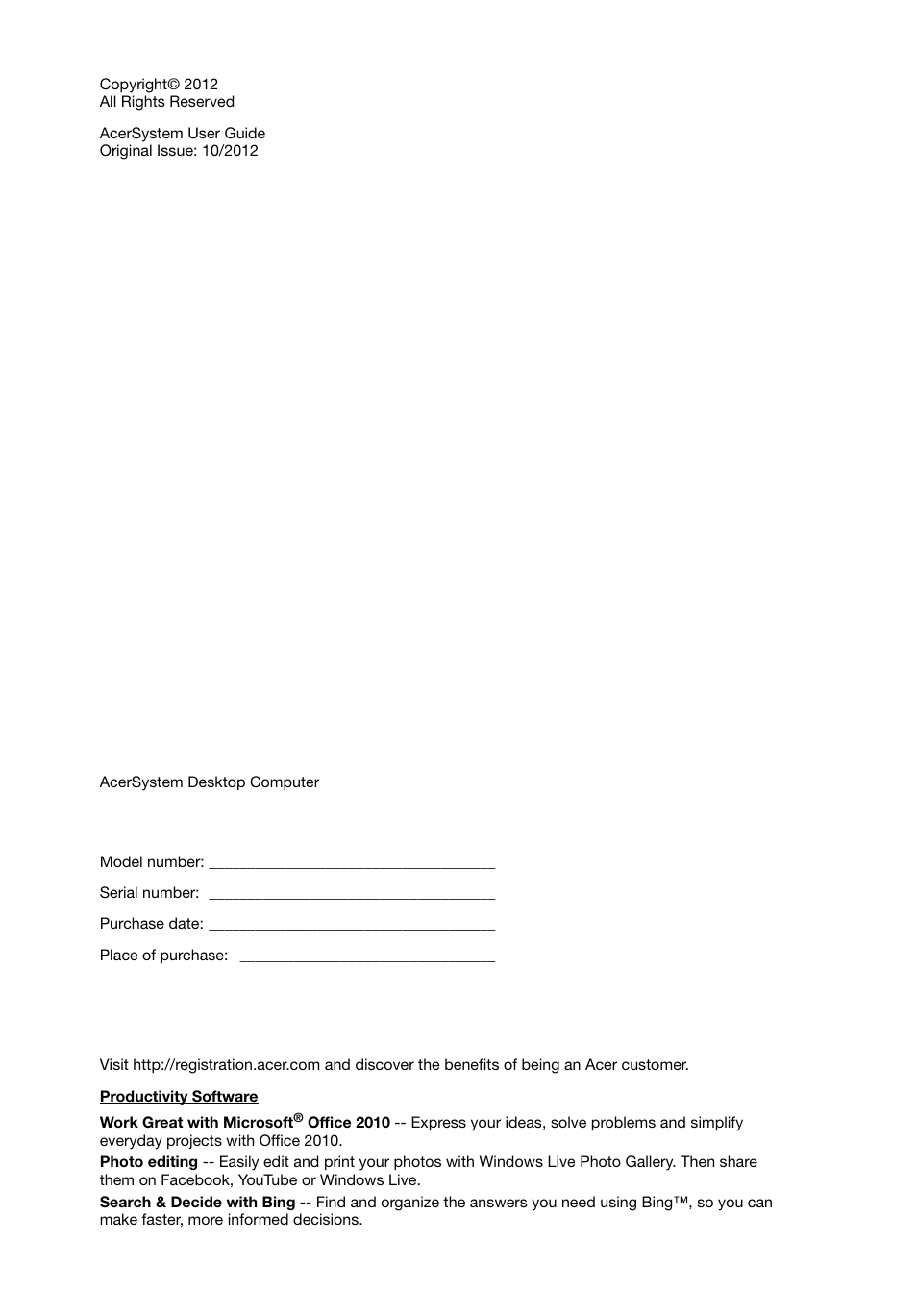 Acer Aspire T3-600 User Manual | Page 4 / 764