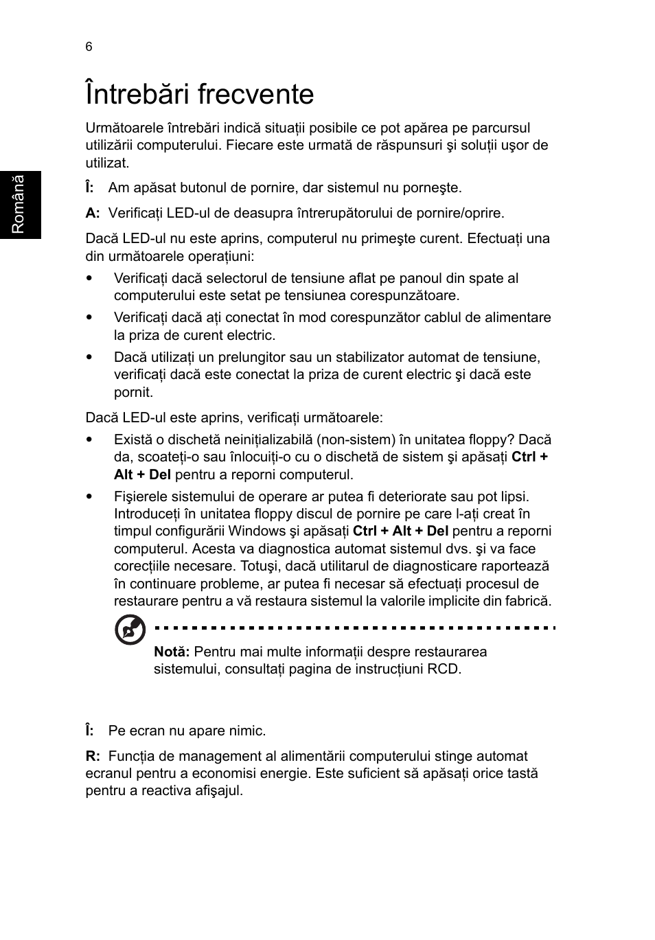 Întrebări frecvente | Acer Aspire T3-600 User Manual | Page 504 / 764