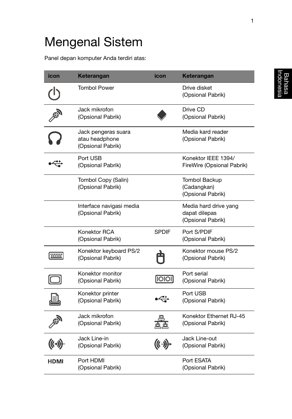 Mengenal sistem | Acer Aspire T3-600 User Manual | Page 689 / 764