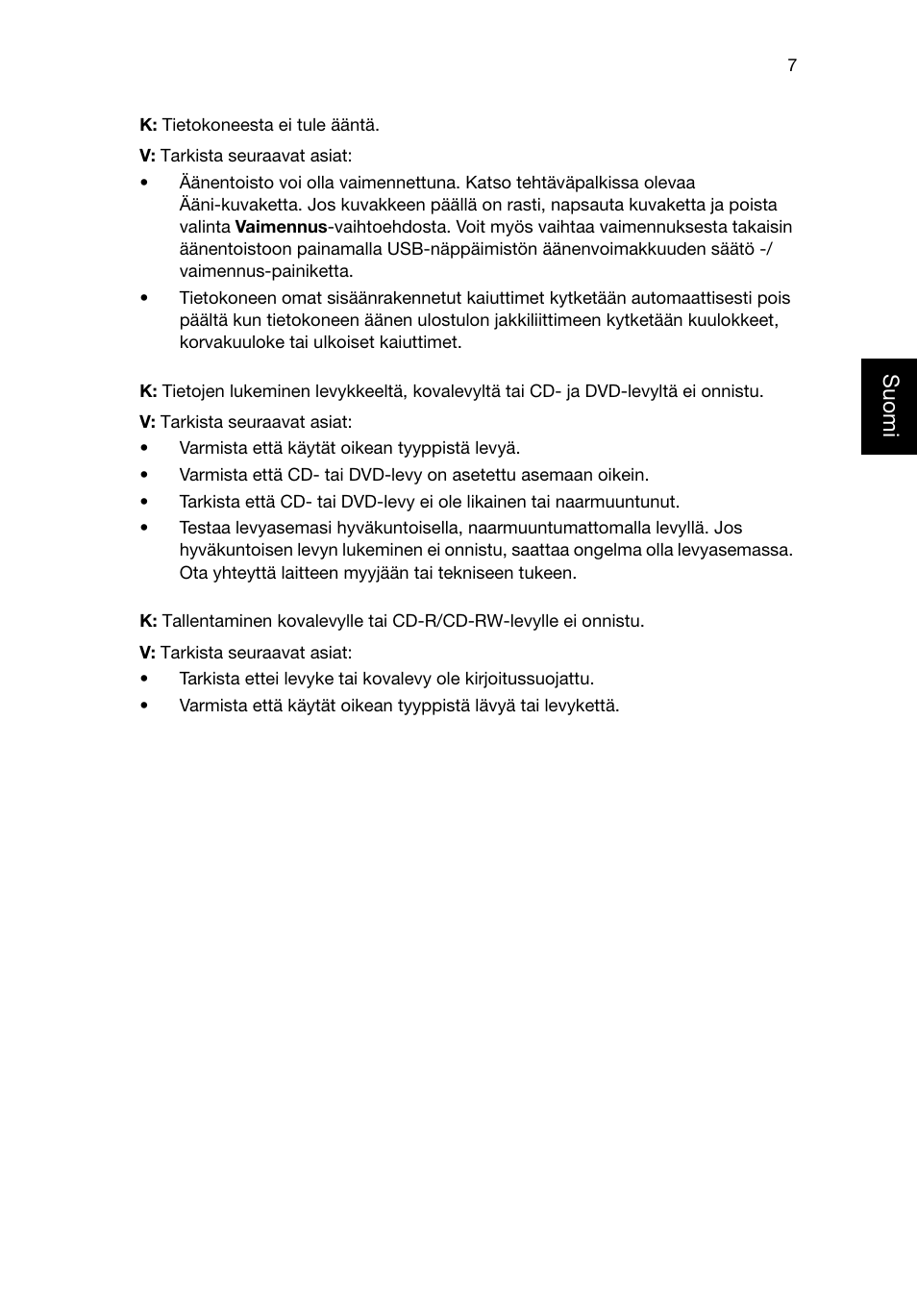 Suom i | Acer Veriton E430_45 User Manual | Page 361 / 752