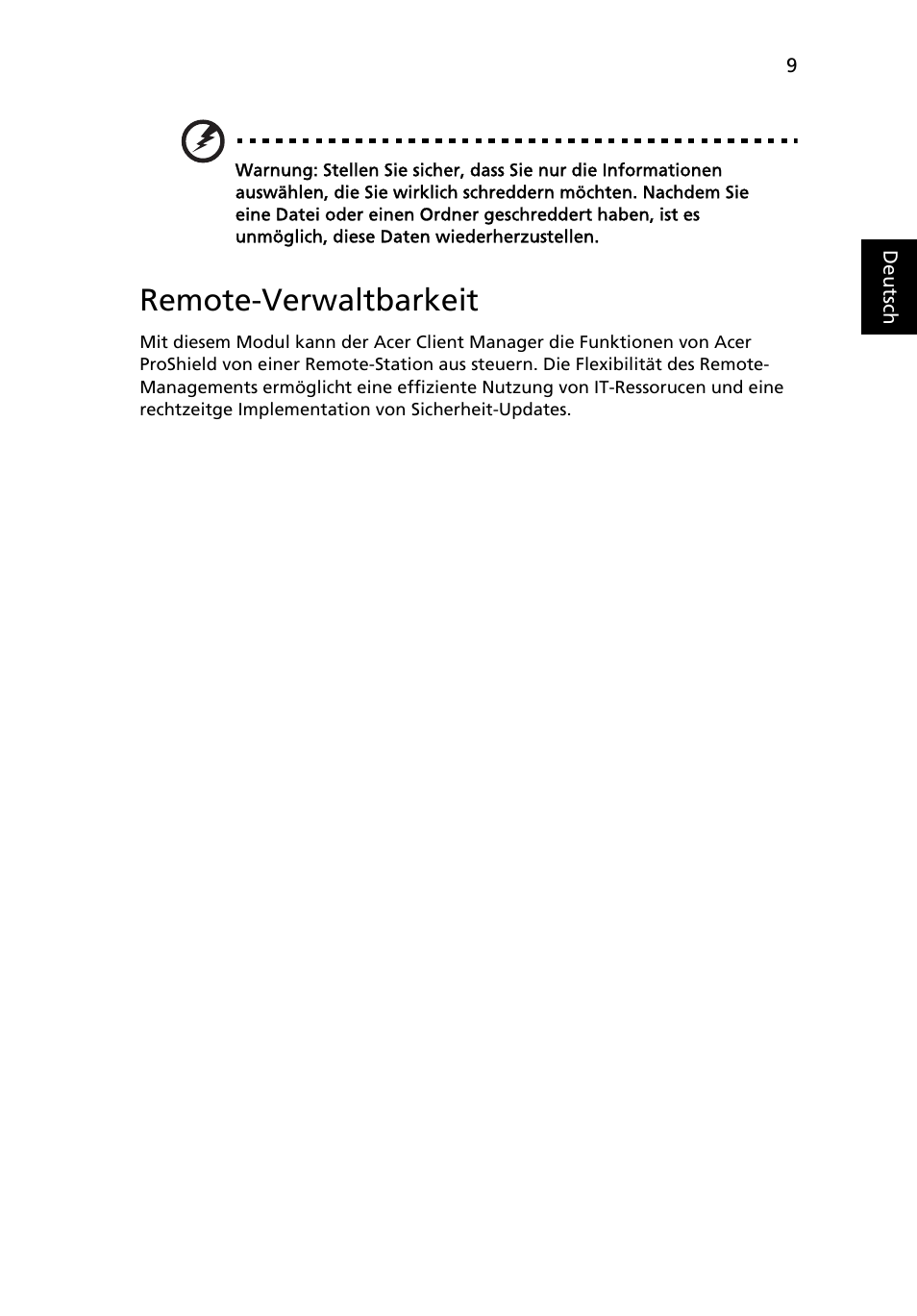 Remote-verwaltbarkeit | Acer TravelMate 7750G User Manual | Page 179 / 2286