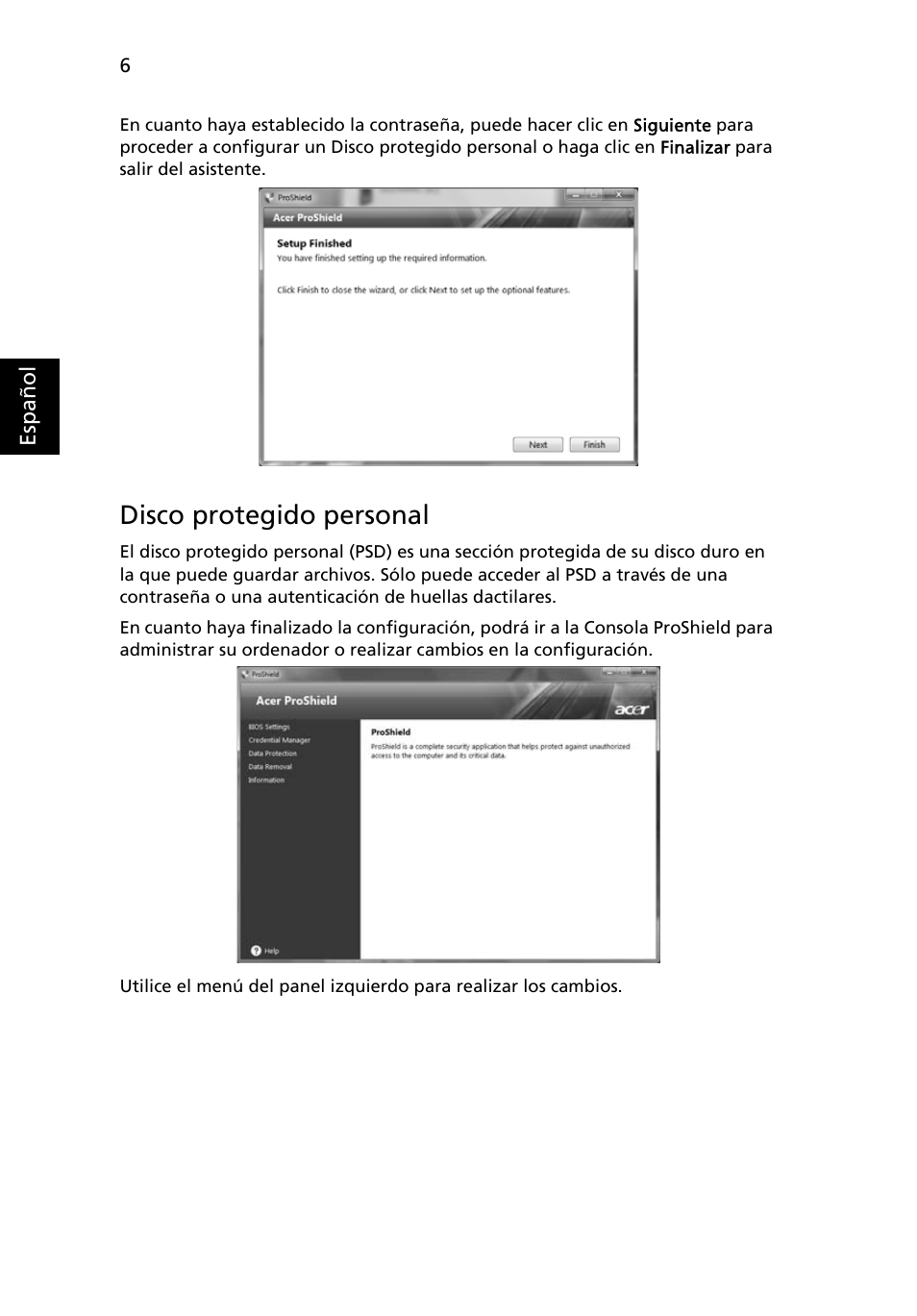 Disco protegido personal | Acer TravelMate 7750G User Manual | Page 326 / 2286