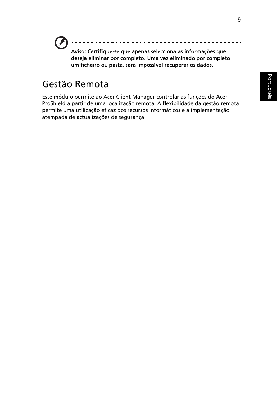 Gestão remota | Acer TravelMate 7750G User Manual | Page 403 / 2286