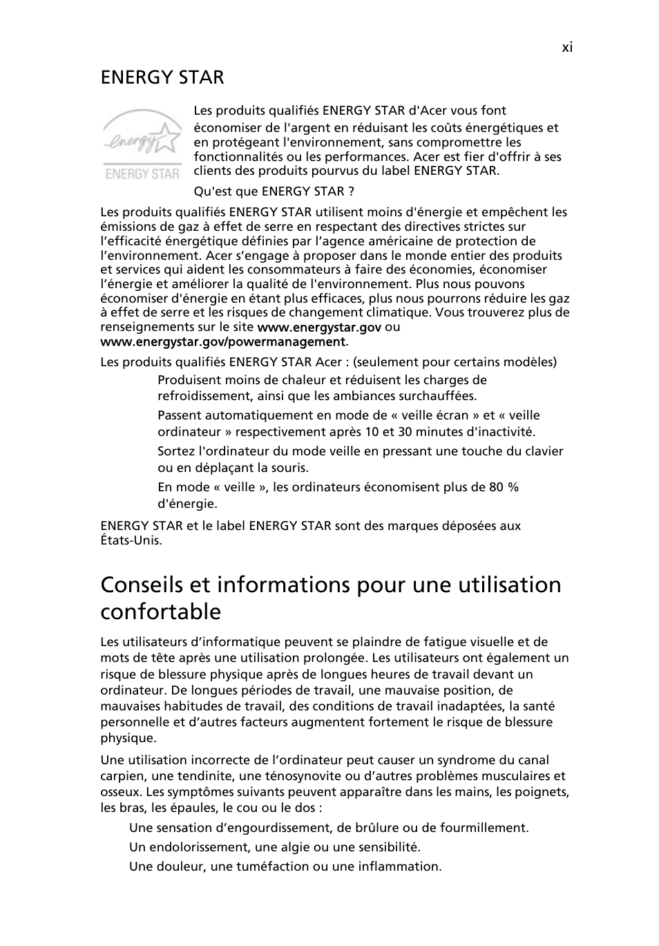 Energy star | Acer TravelMate 7750G User Manual | Page 87 / 2286