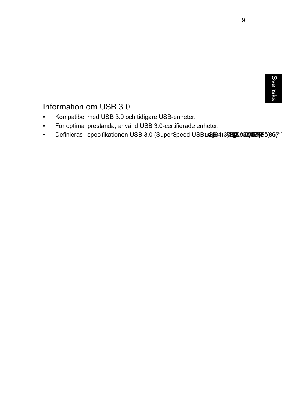 Vy från höger, Information om usb 3.0 | Acer Aspire V3-431 User Manual | Page 135 / 362