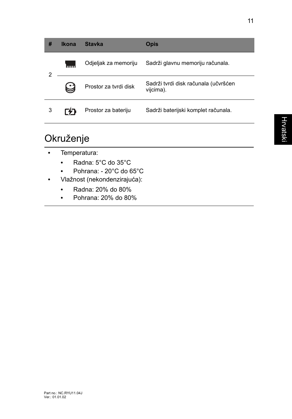 Okruženje | Acer Aspire V3-431 User Manual | Page 221 / 362