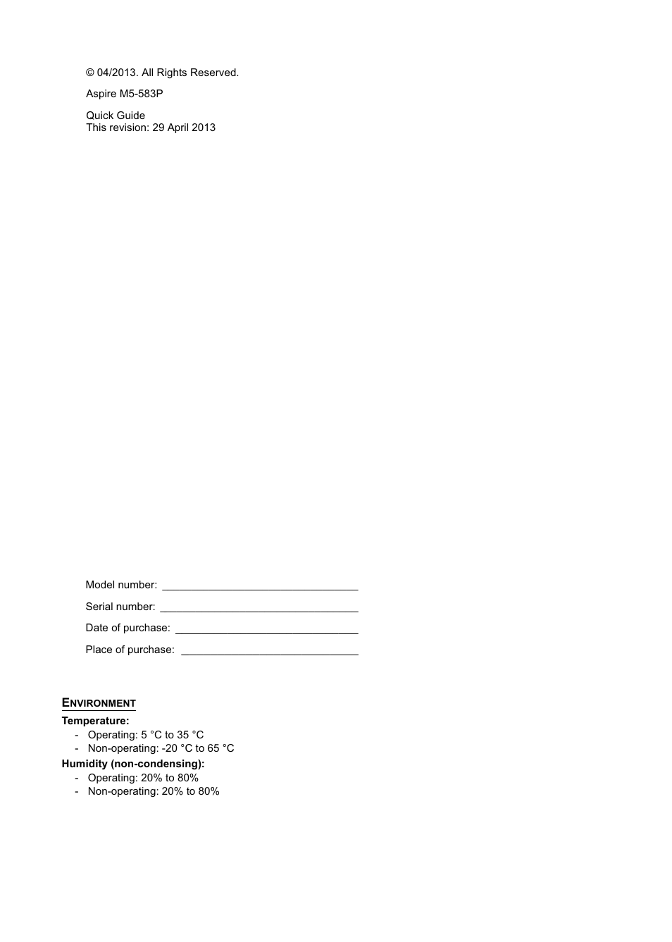 Acer Aspire M5-583P User Manual | Page 2 / 12