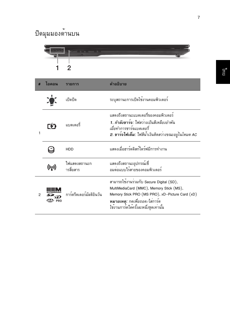 ปิดมุมมองด้านบน, Ф´бшббн§´йт¹º | Acer Aspire V3-771G User Manual | Page 361 / 366