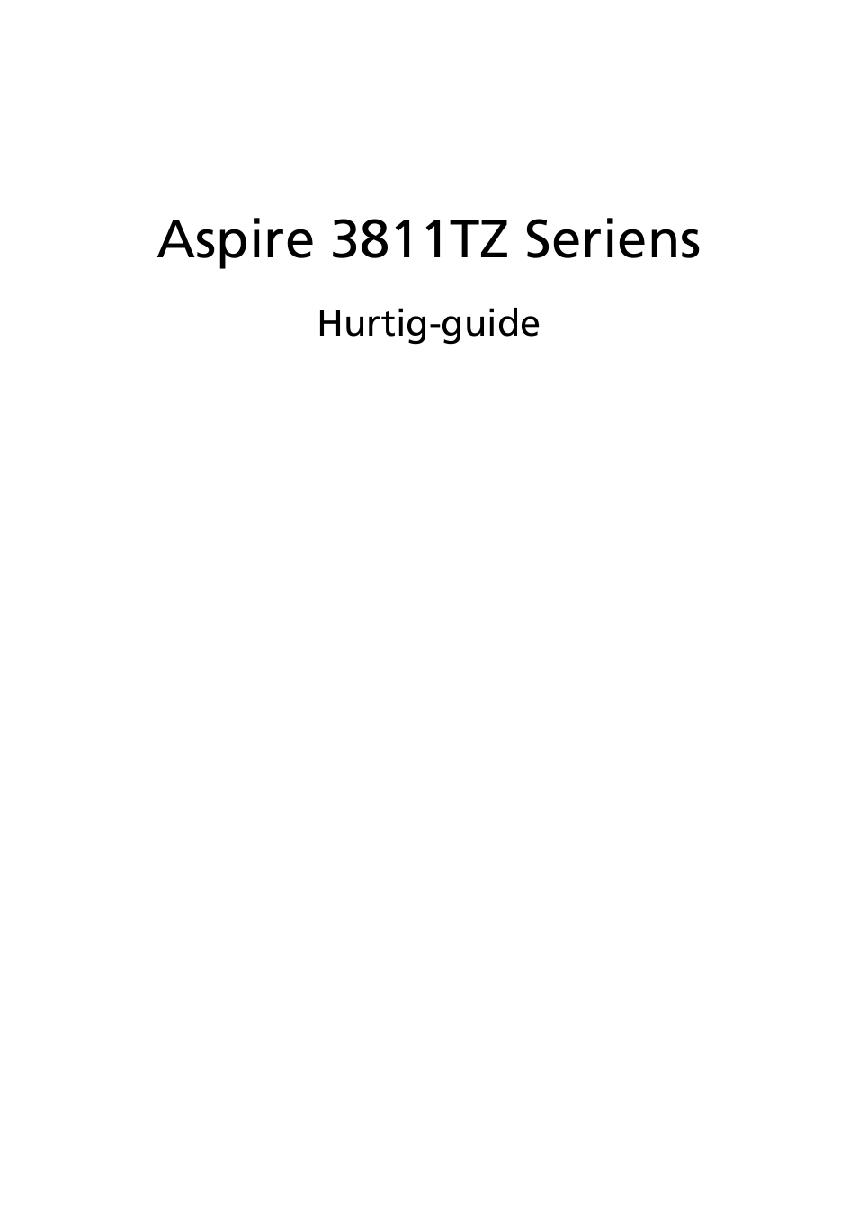 Dansk, Aspire 3811tz seriens | Acer Aspire 3811TG User Manual | Page 101 / 369