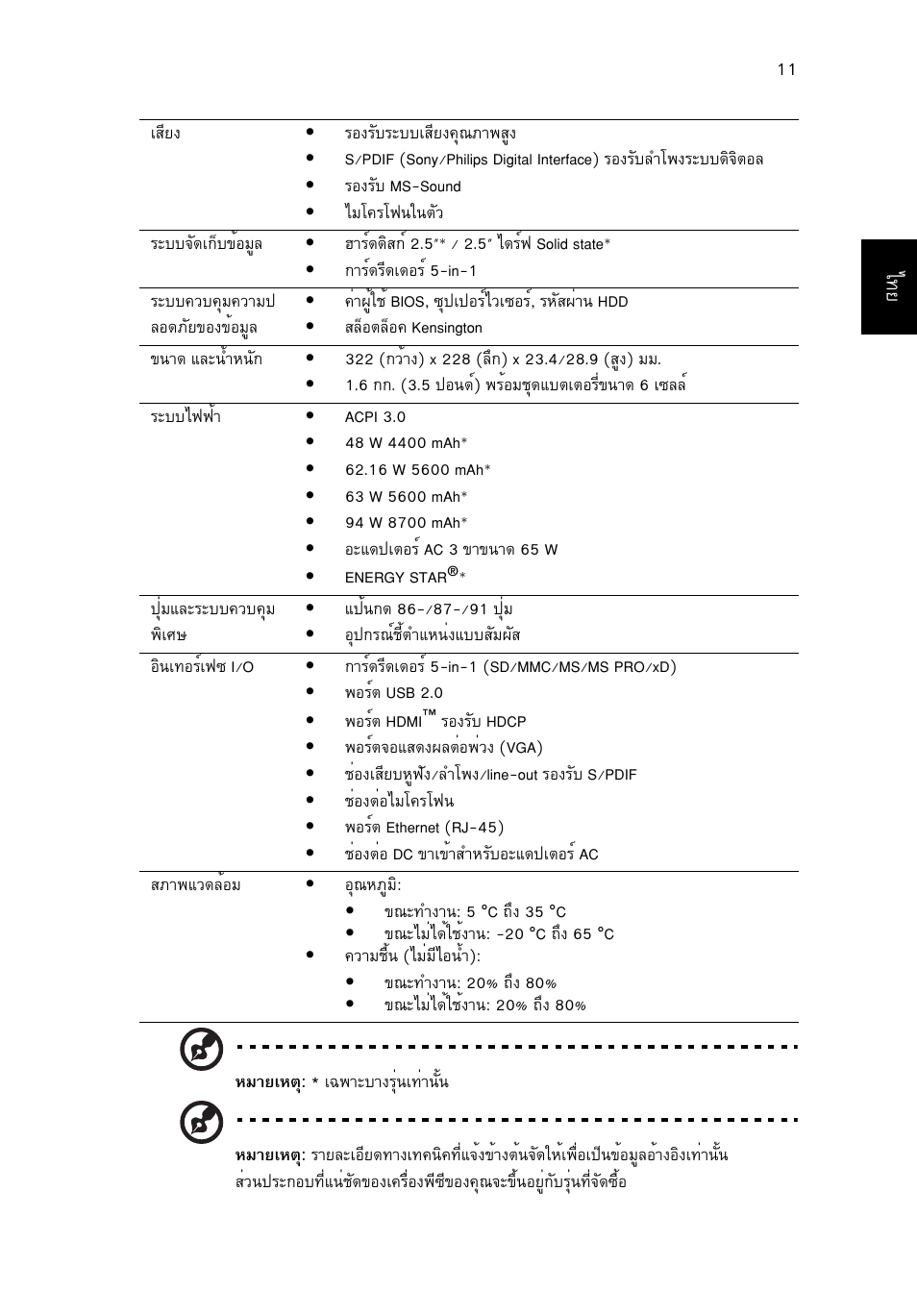 Acer Aspire 3811TG User Manual | Page 369 / 369