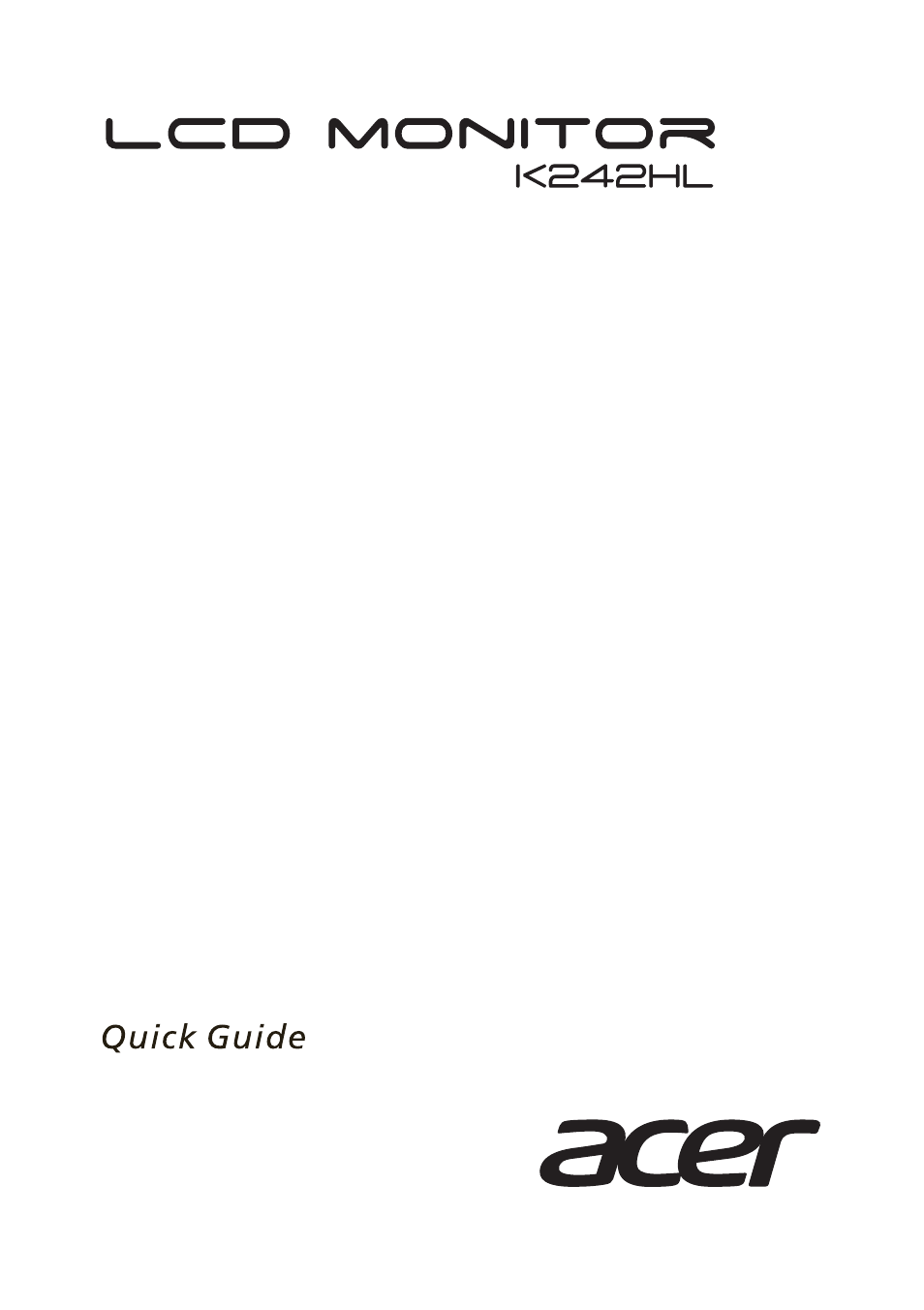 Acer K242HL User Manual | Page 33 / 72