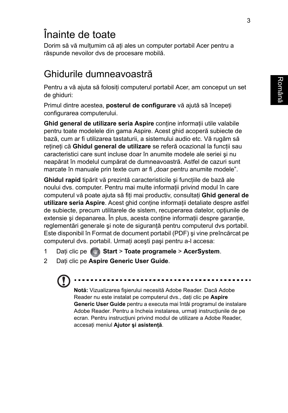 Înainte de toate, Ghidurile dumneavoastră | Acer Aspire V3-551G User Manual | Page 189 / 306