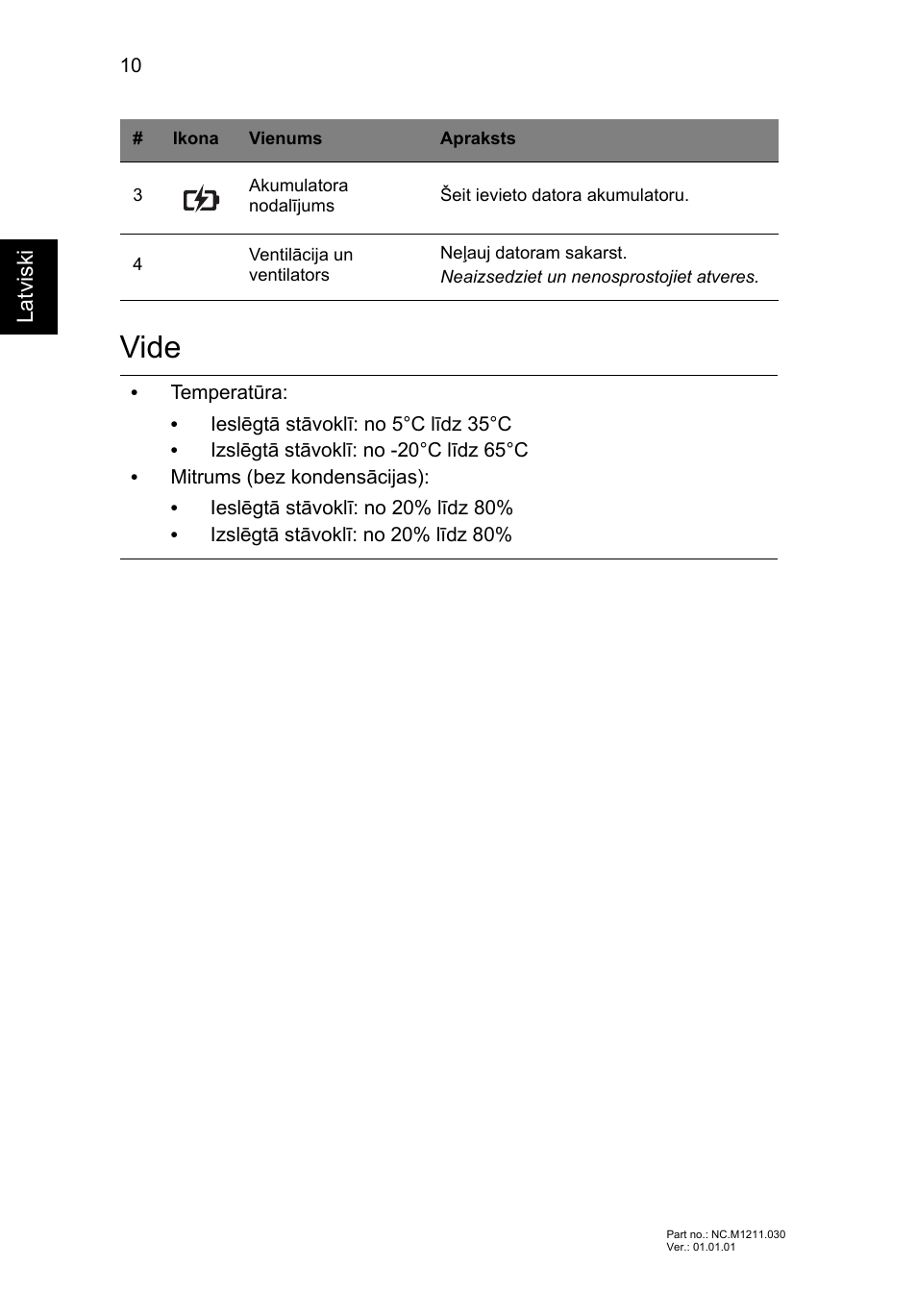 Vide | Acer Aspire E1-531 User Manual | Page 228 / 308