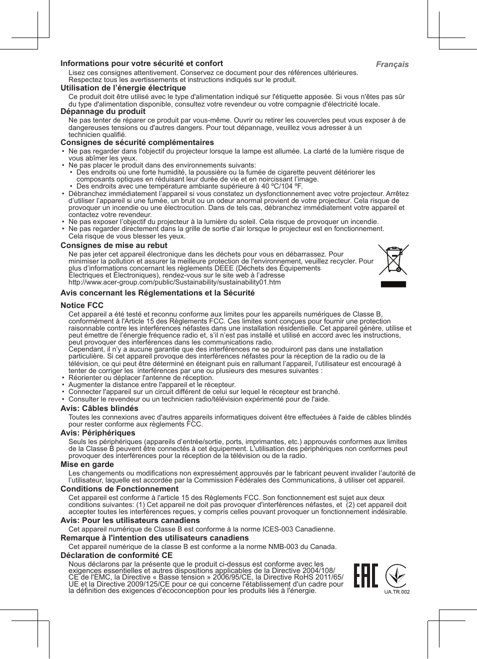 Acer C205 User Manual | Page 19 / 68