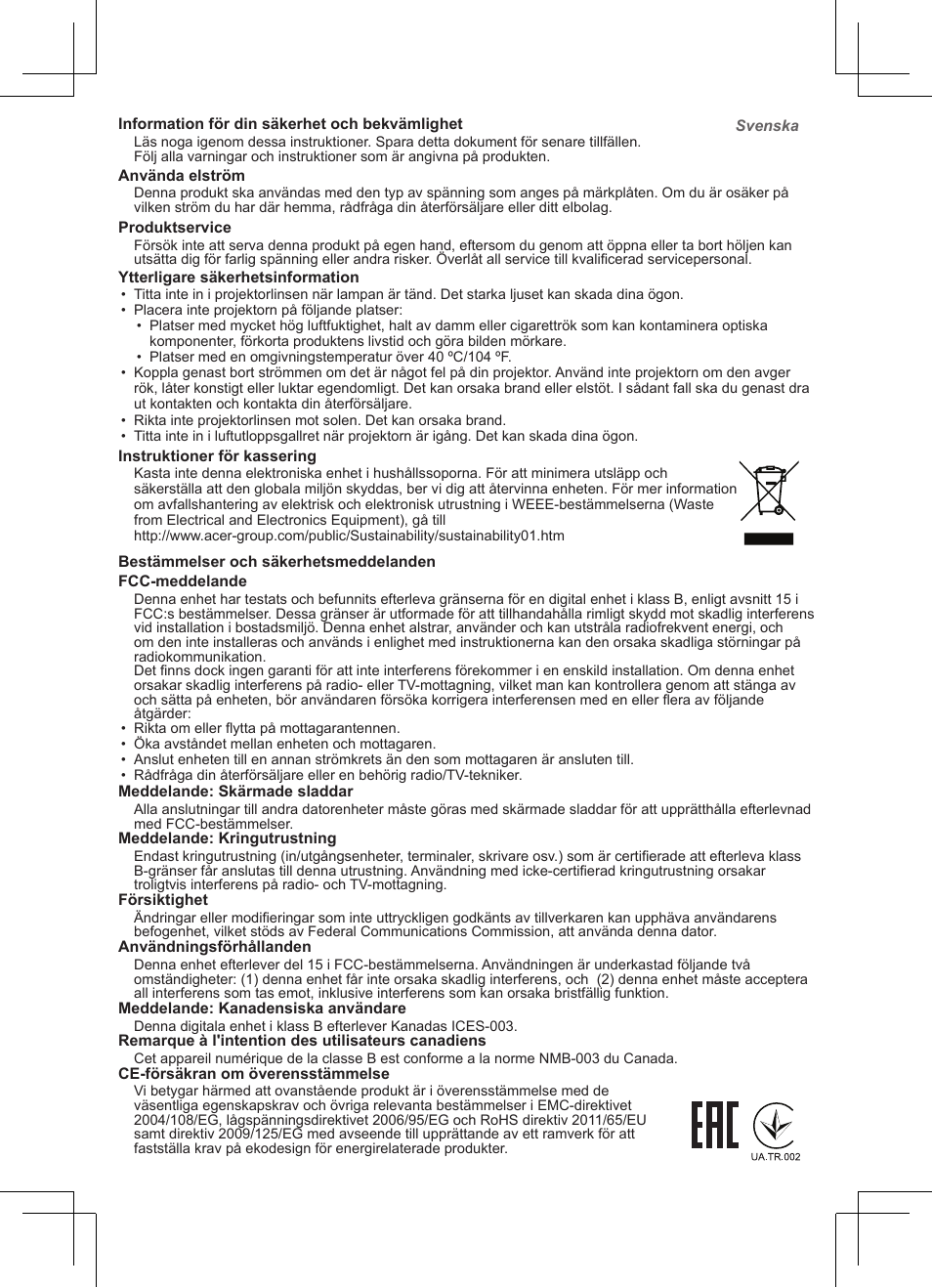 Acer C205 User Manual | Page 47 / 68