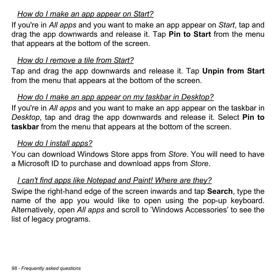 Acer Aspire M5-583P User Manual | Page 98 / 110