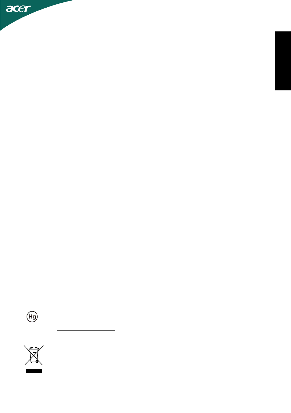 Fr an ça is, Réglementations et avis de sécurité | Acer D241H User Manual | Page 12 / 58