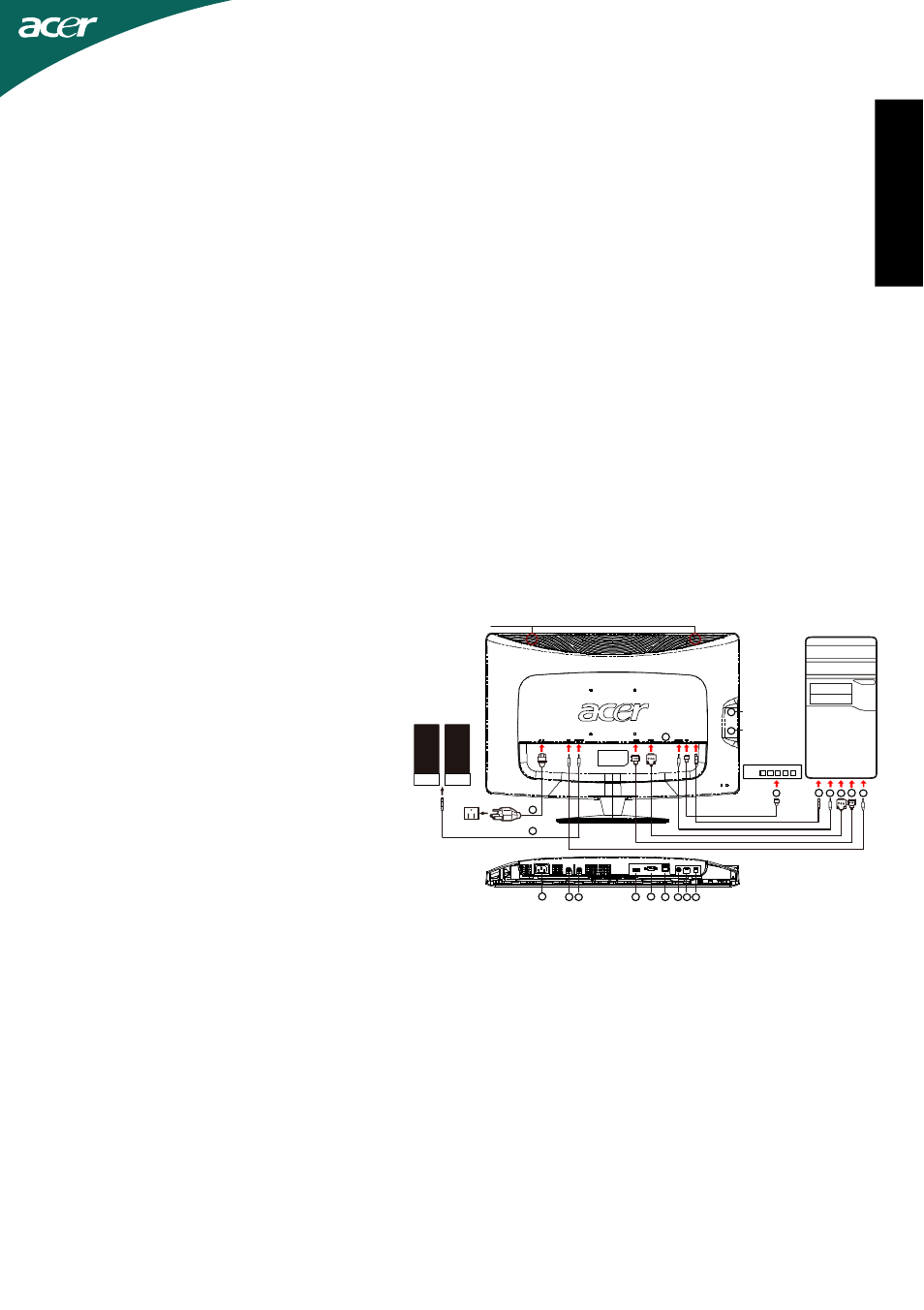 Safety instructions, En gl ish, Troubleshooting tips | Connecting your monitor to a computer, No power - the monitor power indicator is off, Operation detail | Acer D241H User Manual | Page 2 / 58