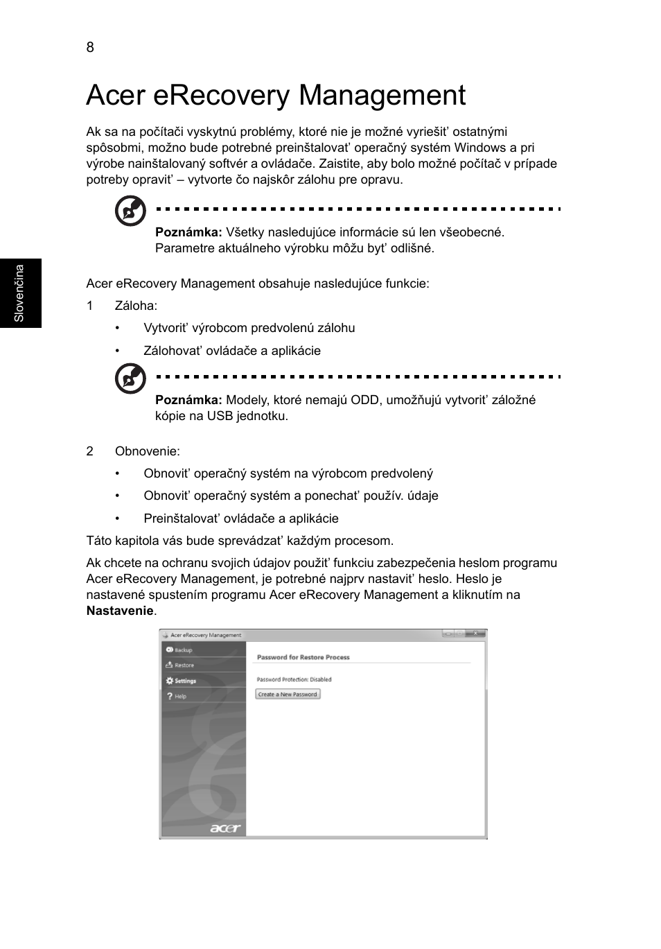 Acer erecovery management | Acer Aspire 4253 User Manual | Page 1170 / 2348