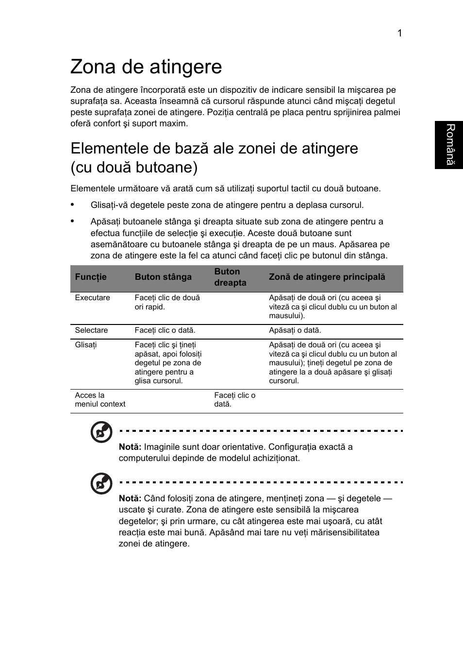 Zona de atingere | Acer Aspire 4253 User Manual | Page 1389 / 2348