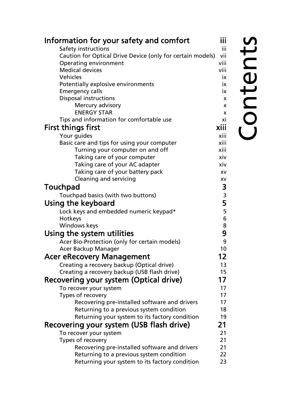 Acer Aspire 4253 User Manual | Page 18 / 2348