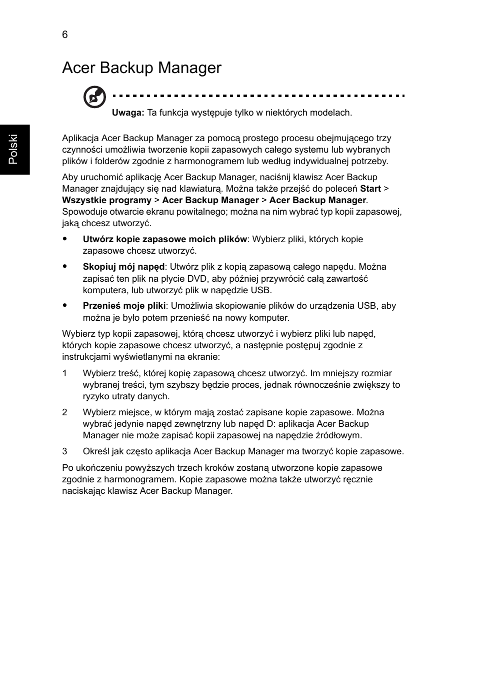 Acer backup manager | Acer Aspire 4253 User Manual | Page 942 / 2348