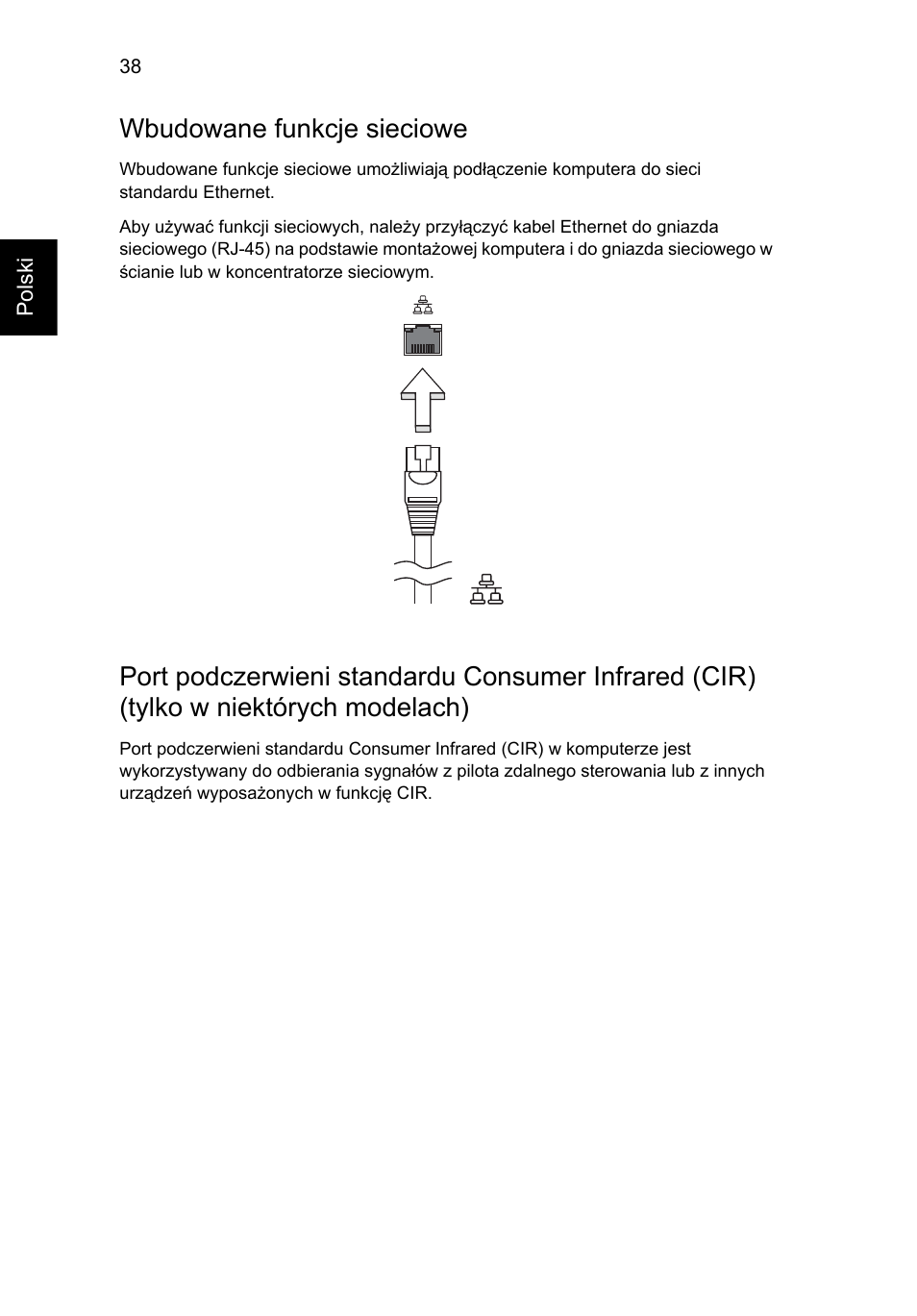 Wbudowane funkcje sieciowe | Acer Aspire 4253 User Manual | Page 974 / 2348