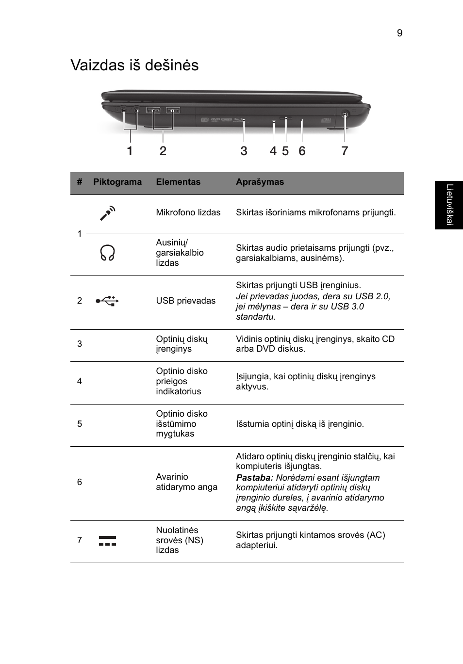 Vaizdas iš dešinės | Acer TravelMate P453-MG User Manual | Page 239 / 312