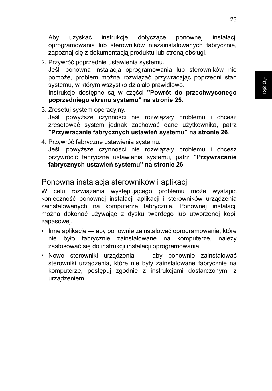 Ponowna instalacja sterowników i aplikacji | Acer TravelMate B113-M User Manual | Page 1151 / 2734