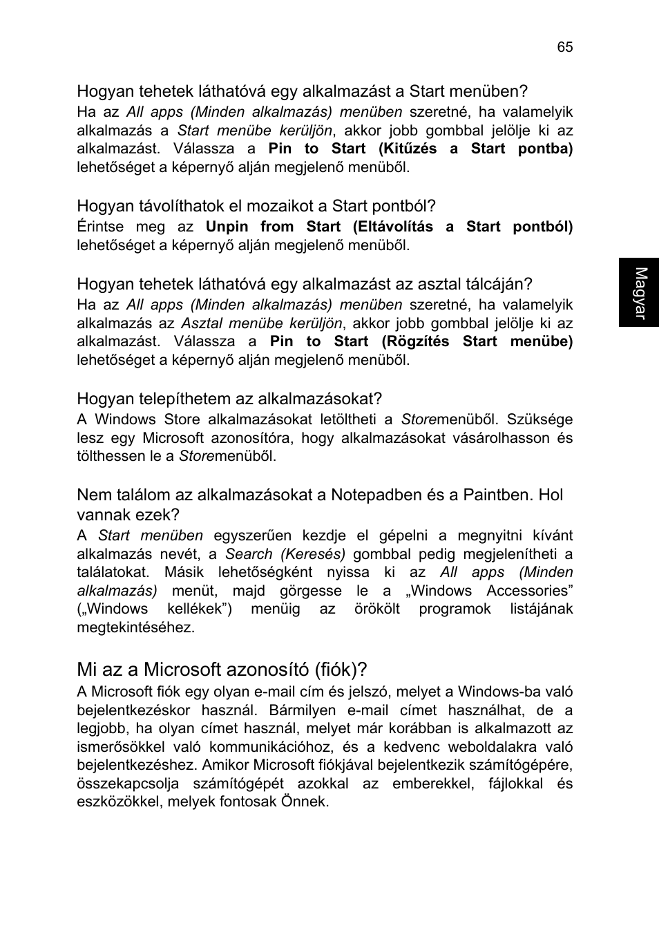 Mi az a microsoft azonosító (fiók) | Acer TravelMate B113-M User Manual | Page 1285 / 2734