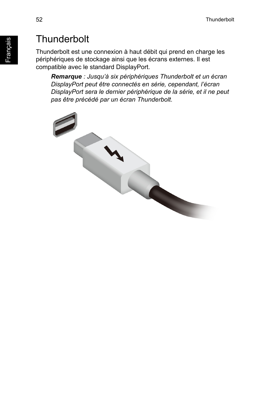 Thunderbolt, Thunderbolt 52 | Acer TravelMate B113-M User Manual | Page 160 / 2734